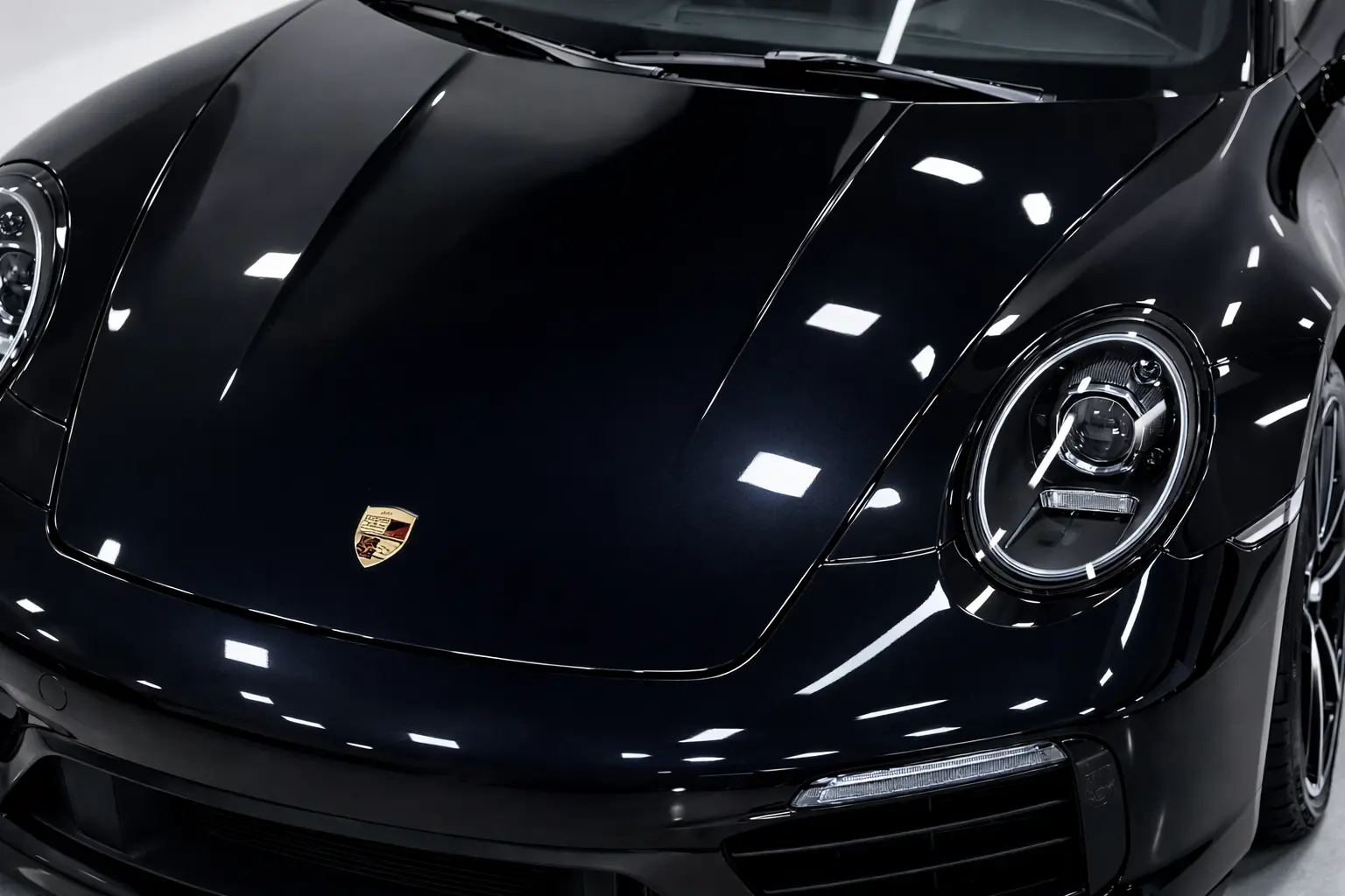 Hood with swirl marks (unprotected)